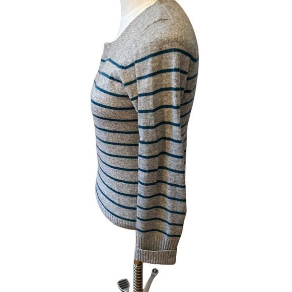 Fenn Wright Manson Gray Striped Cashmere sweater S - Picture 3 of 5